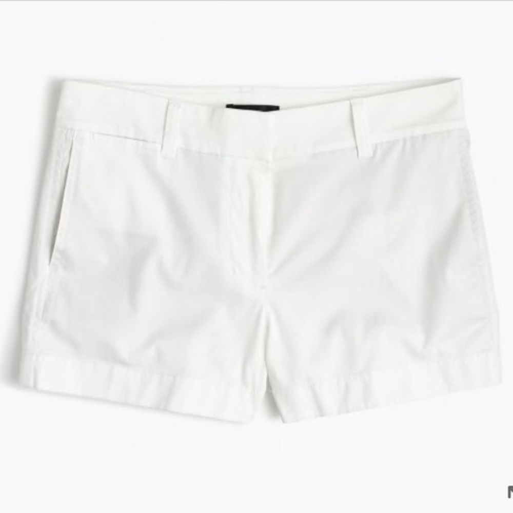 J.Crew White 3.5 Inch Chino Shorts - NWT